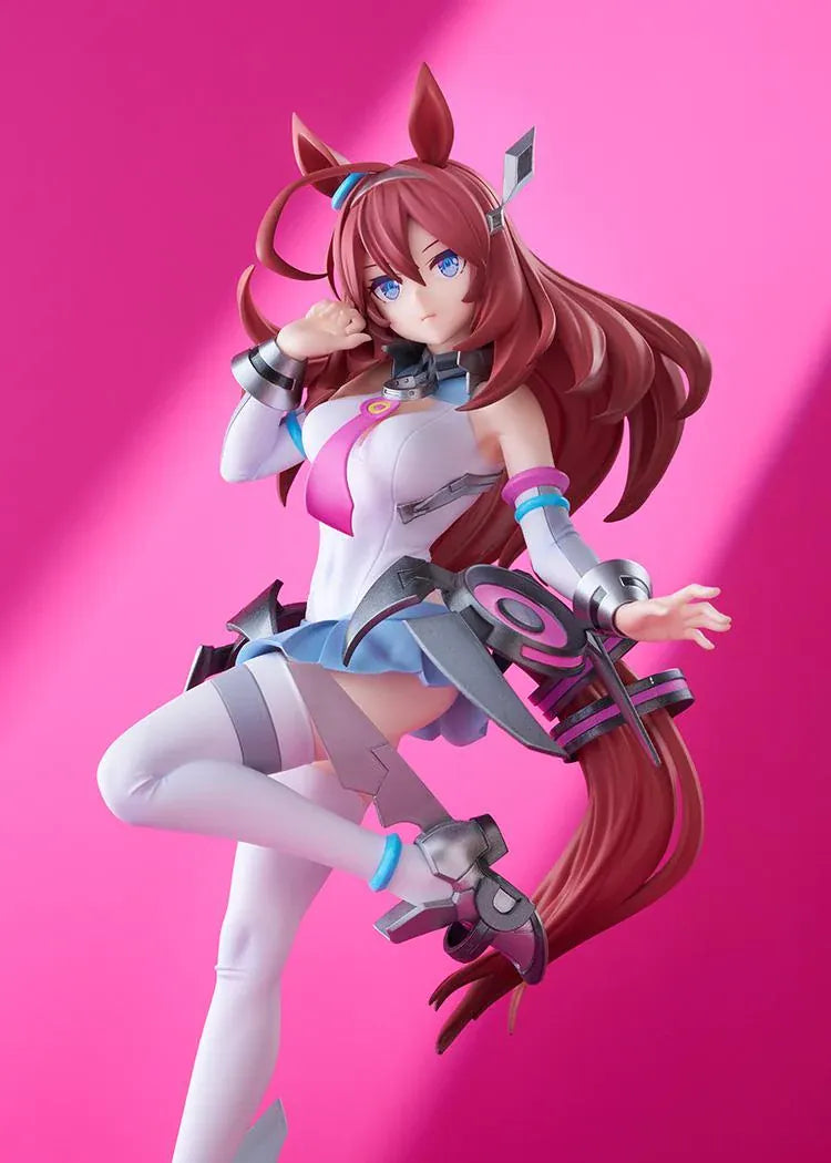 Umamusume Pretty Derby POP UP PARADE SP Mihono Bourbon figure wearing a futuristic racing outfit in a dynamic pose.