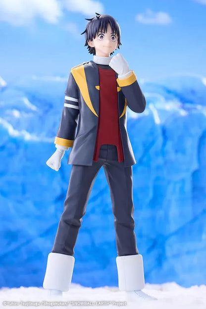 Tetsuo Yabusame figure standing on a black base, wearing a dark uniform with yellow accents and white gloves.