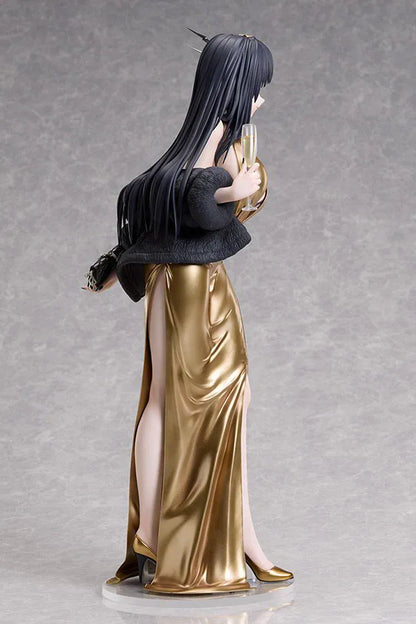 D Killer Wife Secret Party Cleaner 1/4 scale figure in gold dress holding a champagne glass.