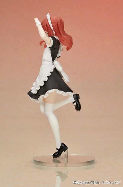 BOCCHI THE ROCK! DIGSTA Ikuyo Kita figure wearing a black-and-white maid outfit in a cheerful one-legged pose.