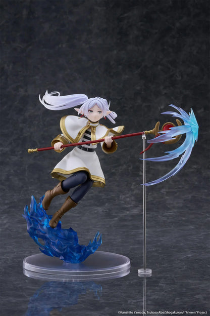Frieren Beyond Journey's End AMP+ Frieren Figure reissue with dynamic blue magic effect and action pose
