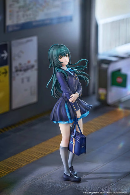 Gakuen Idolmaster Temari Tsukimura Hydrangea After the Rain Before Training 1/7 scale figure holding a school bag