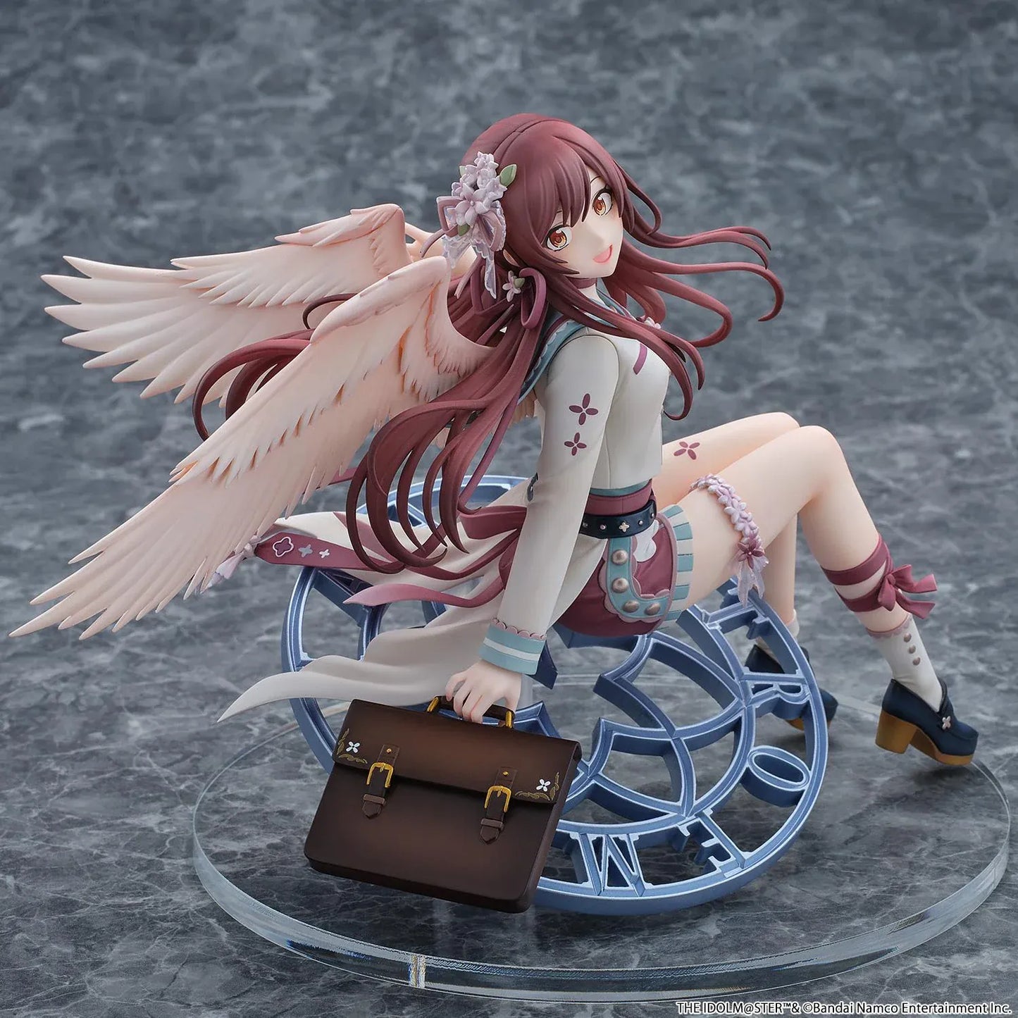 Amana Osaki Gardienne Tourmaline 1/6 scale figure with wings seated on clock base with handbag