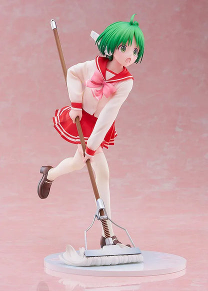 To Heart Multi 1/7 scale figure featuring Multi in her classic school uniform holding a mop in a cheerful cleaning pose