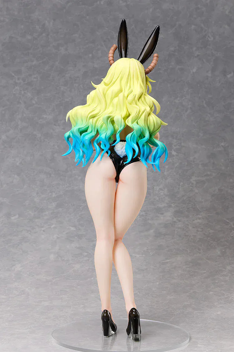Miss Kobayashi's Dragon Maid Lucoa Bare Leg Bunny Version 1/4 scale anime figure with black bunny suit and long blonde gradient hair