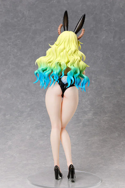 Miss Kobayashi's Dragon Maid Lucoa Bare Leg Bunny Version 1/4 scale anime figure with black bunny suit and long blonde gradient hair