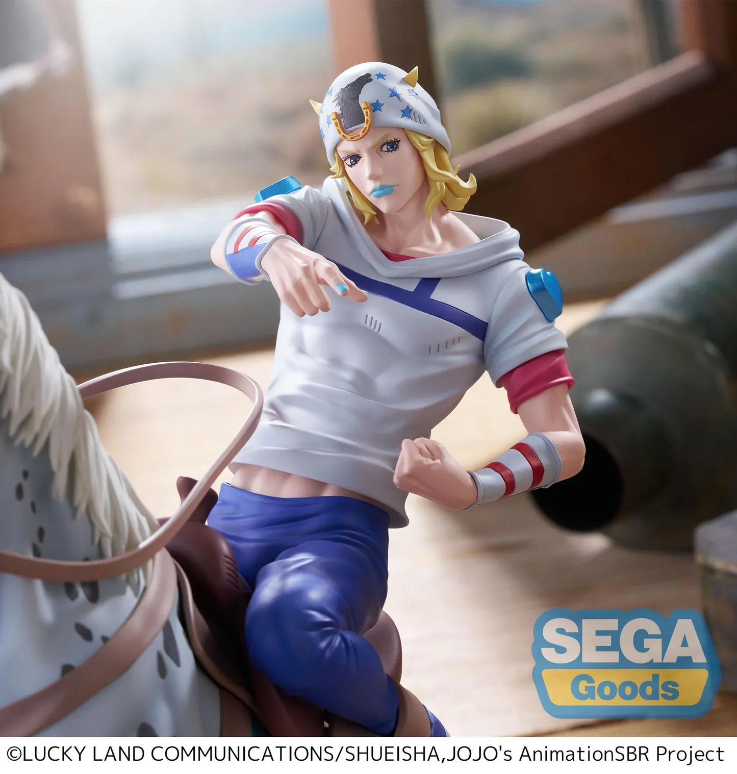 Johnny Joestar Xross Link MAX figure riding horse from JoJo's Bizarre Adventure Steel Ball Run by SEGA
