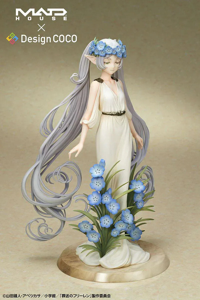 Frieren and Himmel Art Nouveau Style 1/7 Scale Figure Set Beyond Journey’s End MADHOUSE DesignCOCO anime figures with floral bases