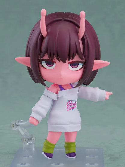 Milky Subway The Galactic Limited Express Nendoroid Chiharu figure with pink skin, horns, and chibi alien design
