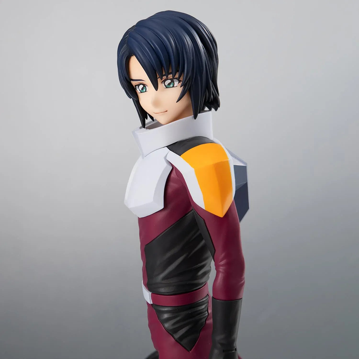 Mobile Suit Gundam SEED Freedom Lucrea Light Athrun Zala Pilot Suit Ver. Figure featuring Athrun with dark blue hair, pilot suit, white gloves, and standing display pose.