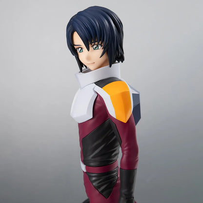 Mobile Suit Gundam SEED Freedom Lucrea Light Athrun Zala Pilot Suit Ver. Figure featuring Athrun with dark blue hair, pilot suit, white gloves, and standing display pose.