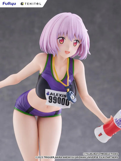 Gridman Universe Tenitol Tall Akane Shinjo Sportswear Ver. Figure in purple athletic outfit holding a water bottle