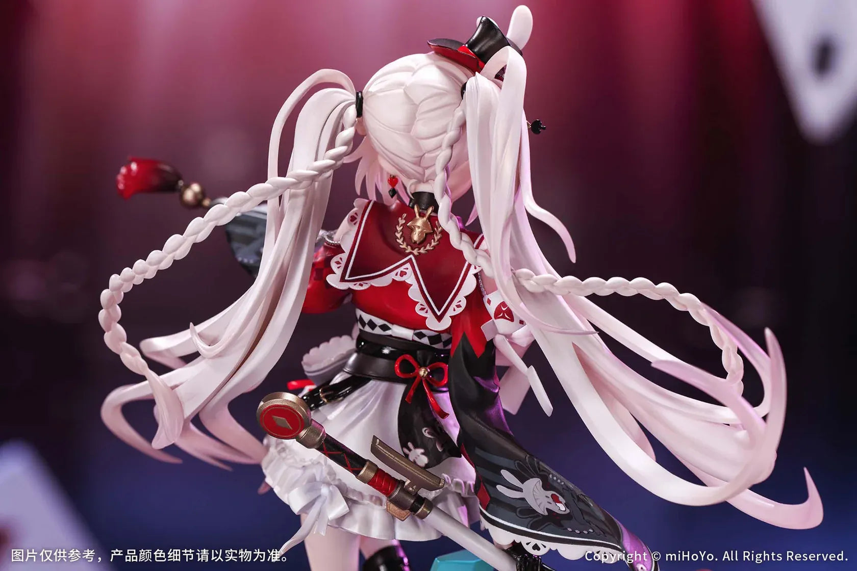 Honkai Star Rail Sparxie Bonus Edition 1/7 Scale Figure with top hat base, rabbit accessories and livestream-inspired backdrop