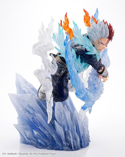 Shoto Todoroki Coldflames Pale Blade 1/8 scale figure with ice and fire effects from My Hero Academia