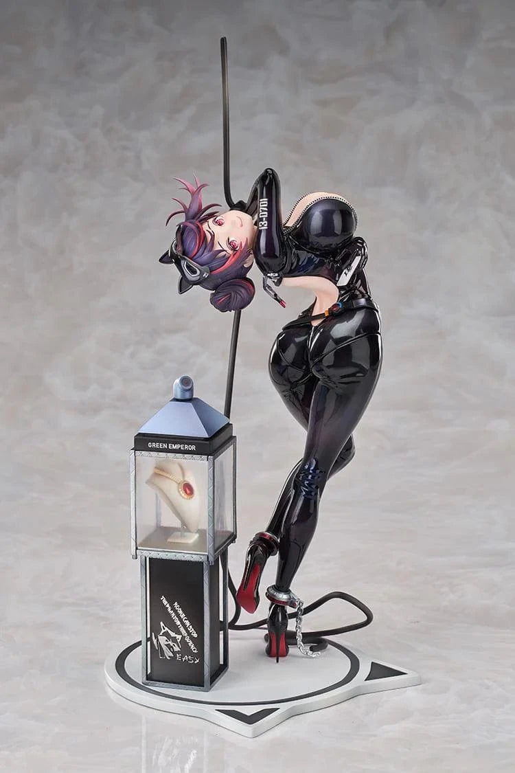 Goddess of Victory Nikke Quency Escape Queen Ver. 1/7 scale figure in black catsuit with jewel display base