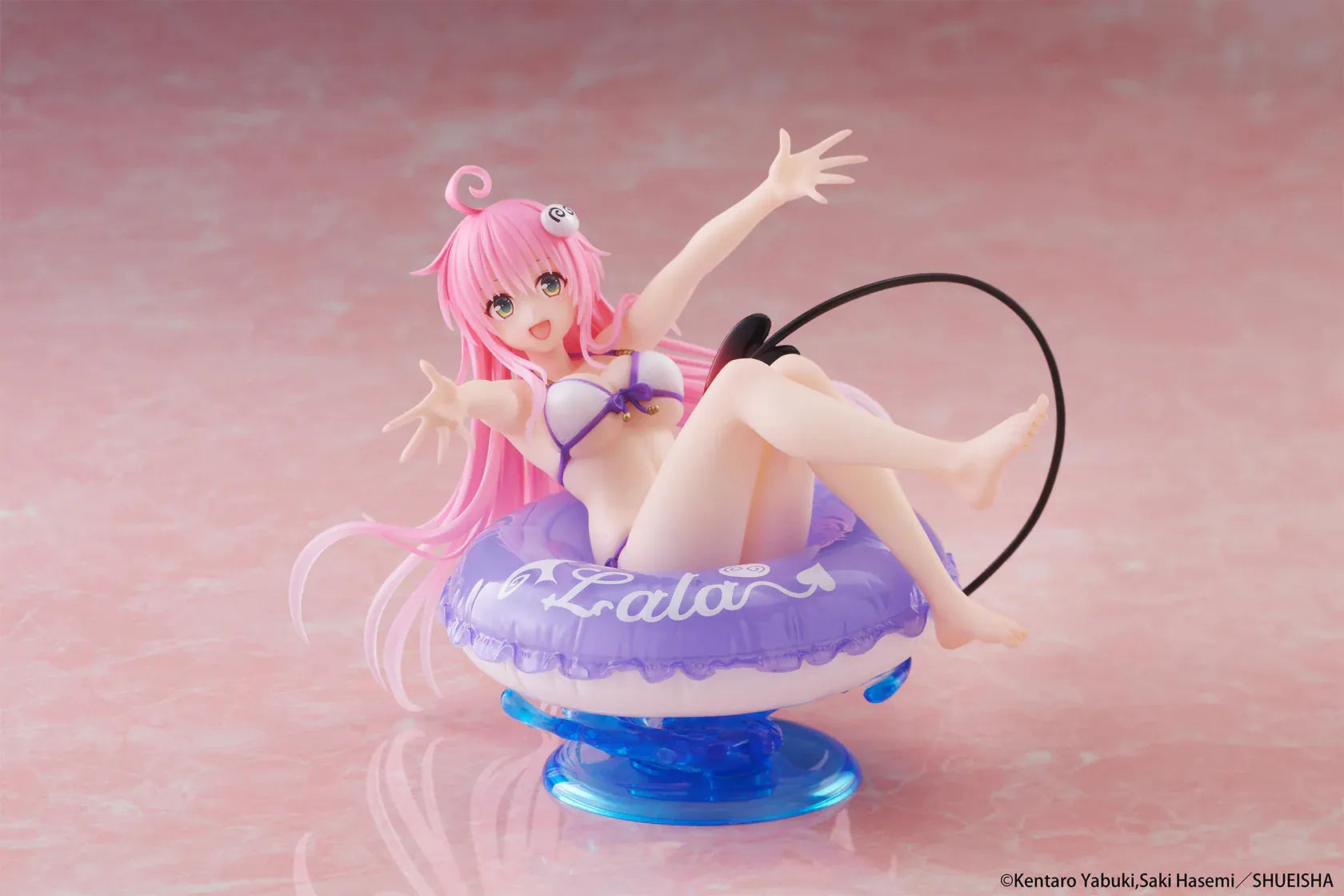 Lala Aqua Float Girls figure To Love Ru Darkness anime swimsuit figure with inflatable float base