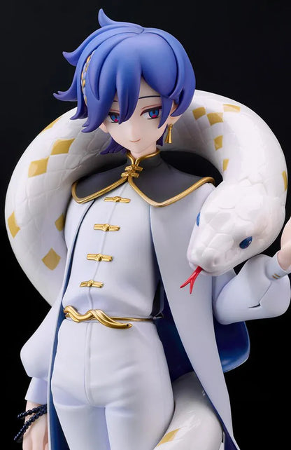 KAITO Chinese Style Ver. 1/7 scale figure wearing an elegant white and blue outfit with gold accents and a large white snake.
