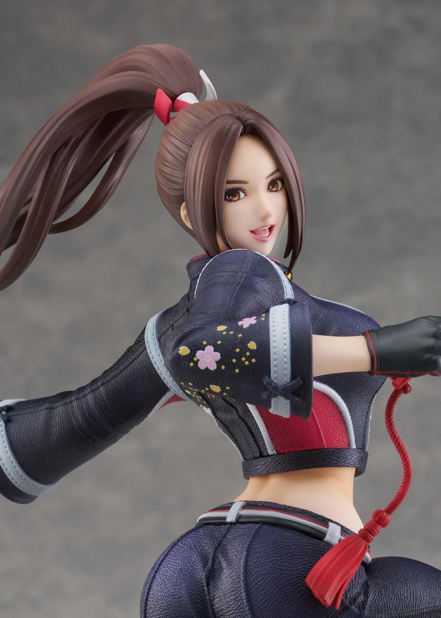 Mai Shiranui City of the Wolves 1/7 scale figure in dynamic action pose with modern ninja outfit