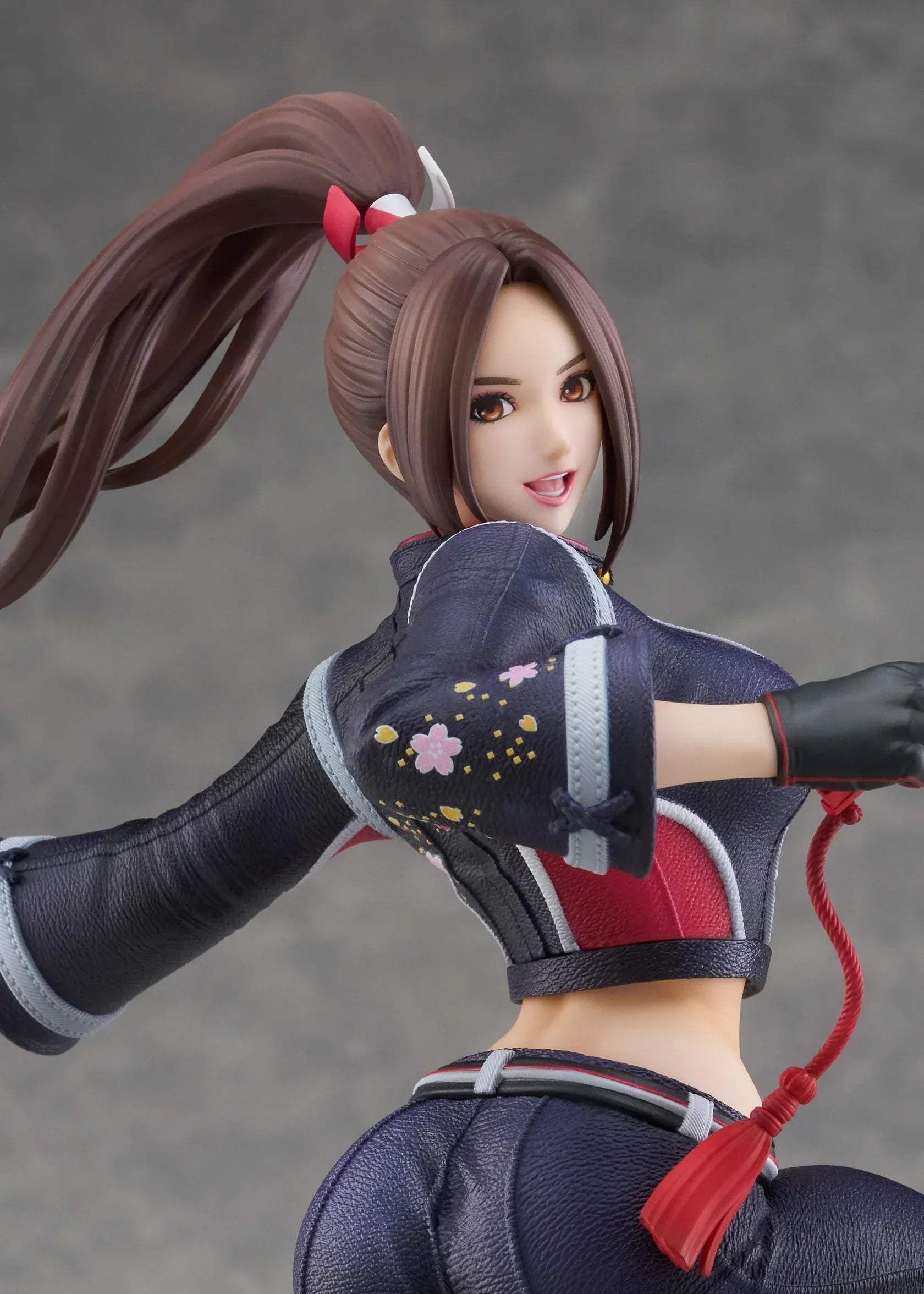 Mai Shiranui City of the Wolves 1/7 scale figure in dynamic action pose with modern ninja outfit