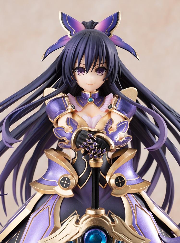 Date A Live Tohka Yatogami Astral Dress Ver. Renewal Package Edition 1/7 Scale Figure with purple armor, long hair, and sword Sandalphon