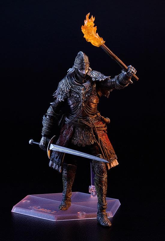 ELDEN RING figma Raging Wolf Figure rerelease featuring detailed medieval armor with sword, shield, and posable action figure design