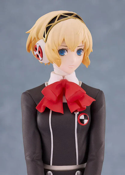 Persona 3 Reload POP UP PARADE Aigis School Uniform Ver. Figure holding briefcase in Gekkoukan uniform with red ribbon