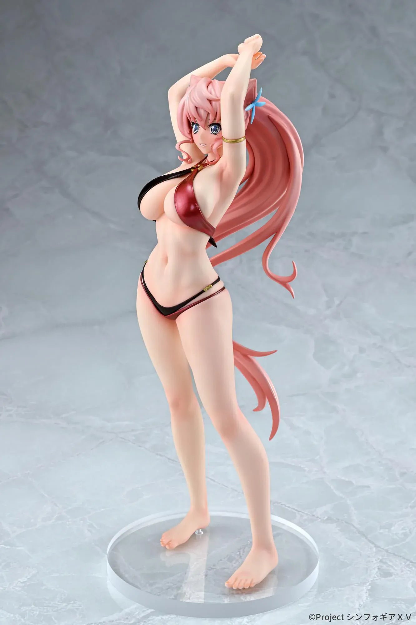 Senki Zesshou Symphogear XV Maria Cadenzavna Eve Bikini Style 1/7 Scale Figure wearing a red and black bikini