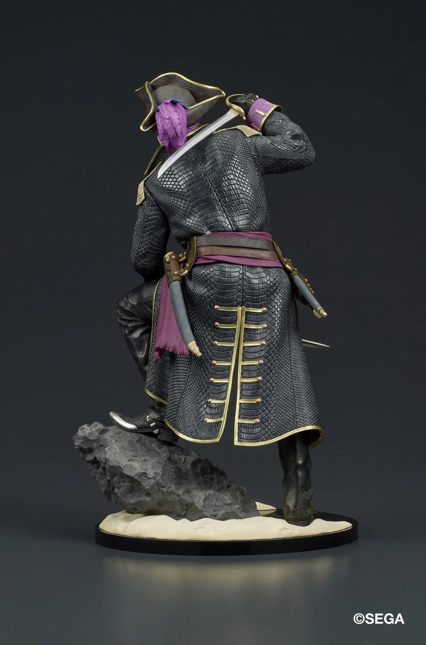 Like a Dragon Pirate Yakuza in Hawaii DIGSTA Captain Goro Majima figure wearing a detailed pirate captain outfit with cutlass