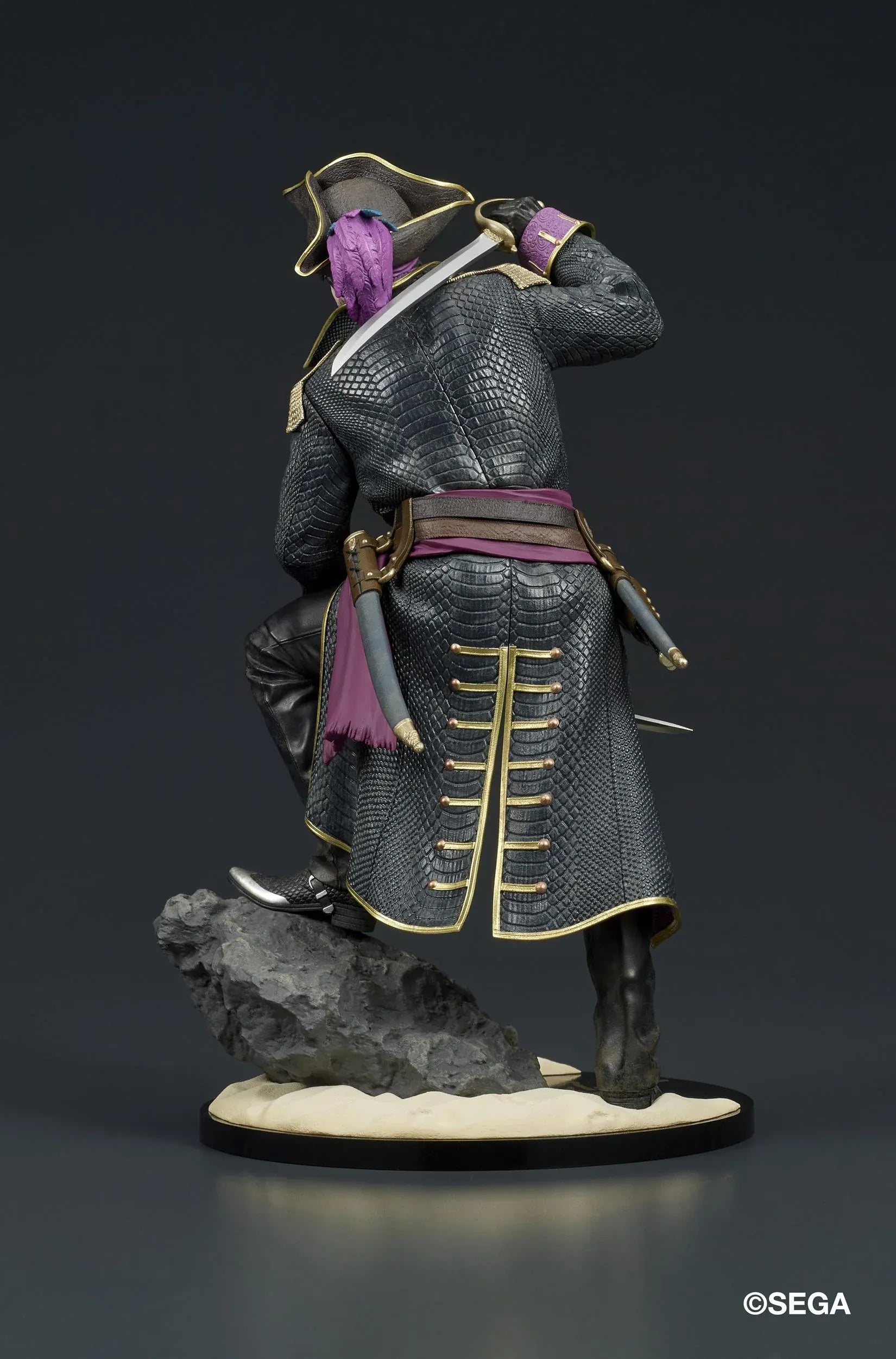 Like a Dragon Pirate Yakuza in Hawaii DIGSTA Captain Goro Majima figure wearing a detailed pirate captain outfit with cutlass