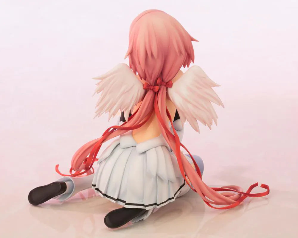 Heaven's Lost Property Final The Movie Eternally My Master Ikaros 1/6 Scale Figure featuring Ikaros seated with pink hair, angel wings, ribbon details, and character-inspired outfit.