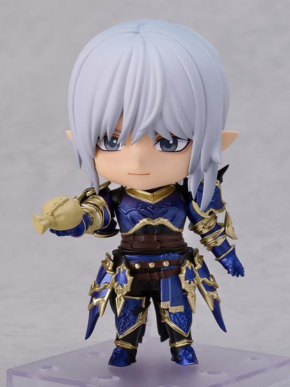 Final Fantasy XIV Nendoroid Estinien figure wearing dragoon armor and holding his signature lance