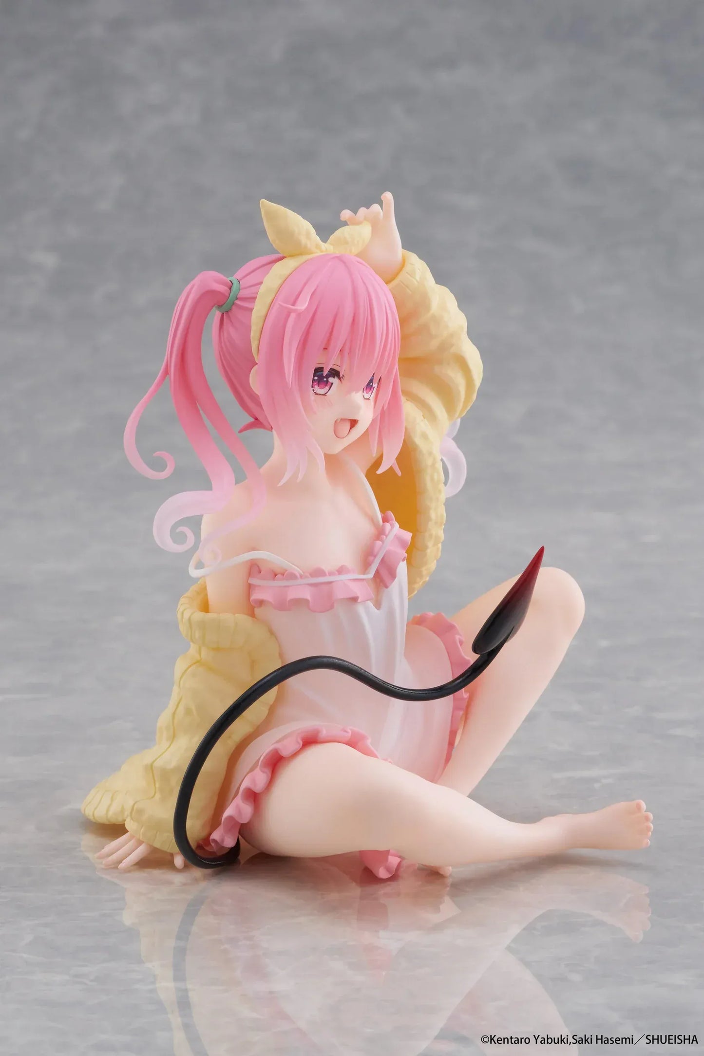 To Love-Ru Darkness Desktop Cute Nana roomwear version figure sitting pose with pink hair