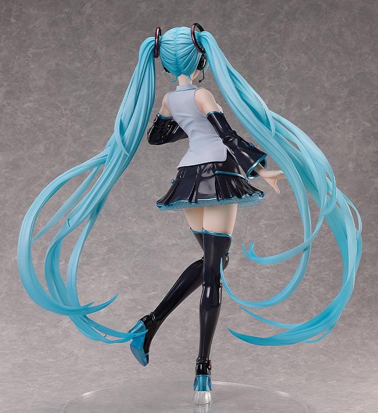 Hatsune Miku V4 CHINESE 1/3 Scale Figure featuring Miku with long teal twin tails, white and black outfit, teal accents, and an elegant display pose.