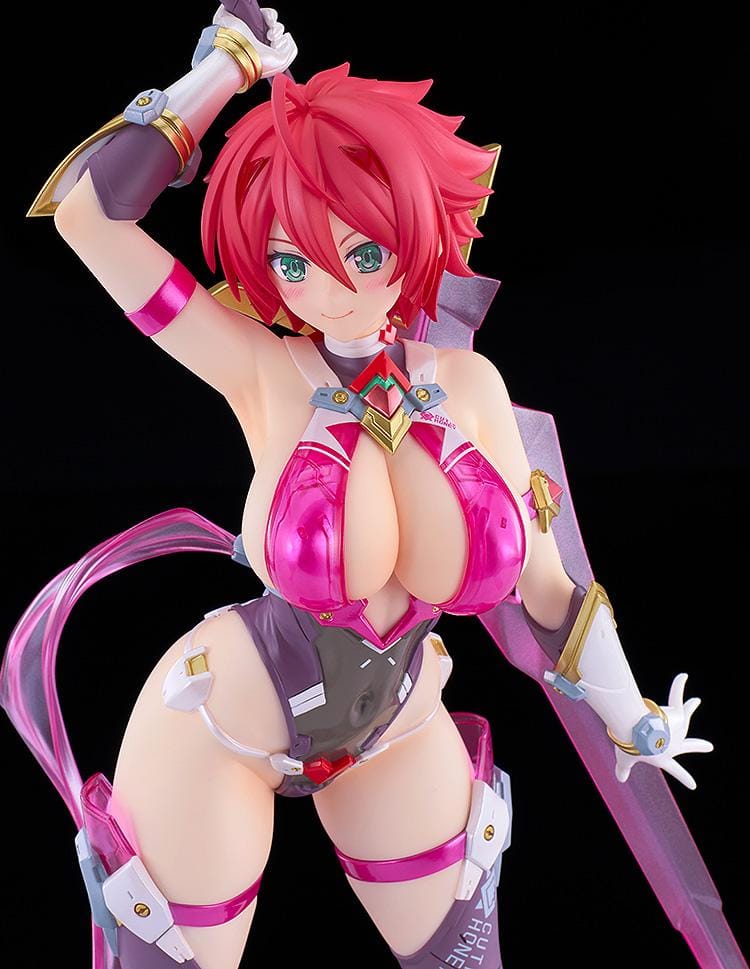 Cutie Honey Nova POP UP PARADE SP Cutie Honey Figure featuring Cutie Honey with short red hair, glossy pink battle outfit, sword accessory, and dynamic hero pose.