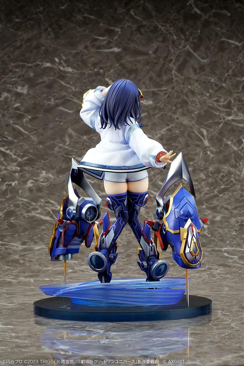 Gridman Universe Rikka Takarada AXGRIT Ver. 1/7 Scale Figure with futuristic armor and mechanical base