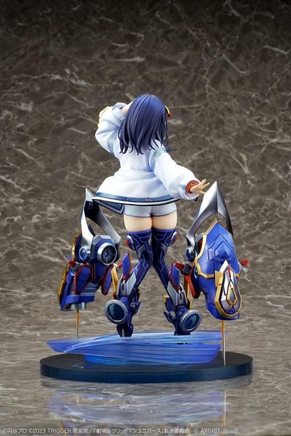 Gridman Universe Rikka Takarada AXGRIT Ver. 1/7 Scale Figure with futuristic armor and mechanical base