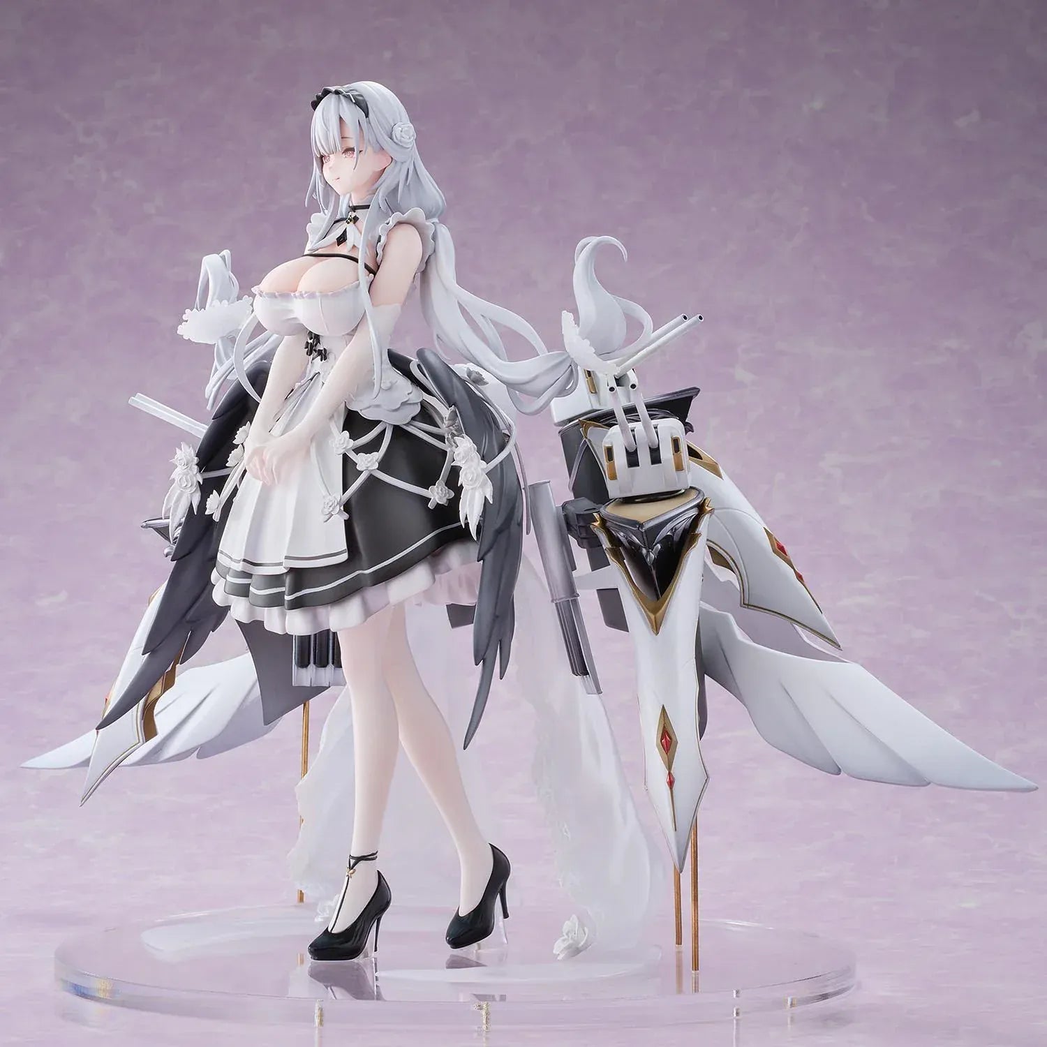 Shira Heavy Equipment 1/6 Scale Figure Azur Lane anime shipgirl with mechanical rigging and elegant outfit