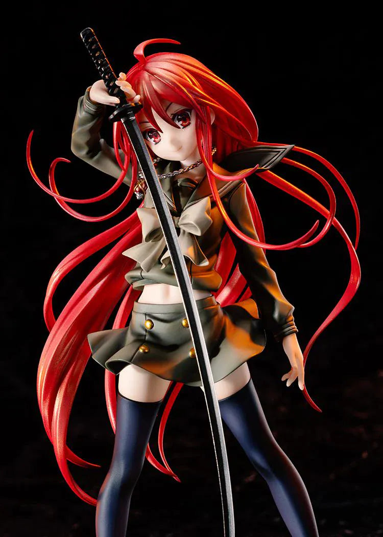 Shakugan no Shana Shana Light Novel Non-scale Figure illustration by Noizi Ito with red hair, school uniform, sword, and confident pose