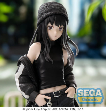 Lycoris Recoil High Premium Figure Takina Inoue Street Snap Figure wearing black streetwear with white sneakers