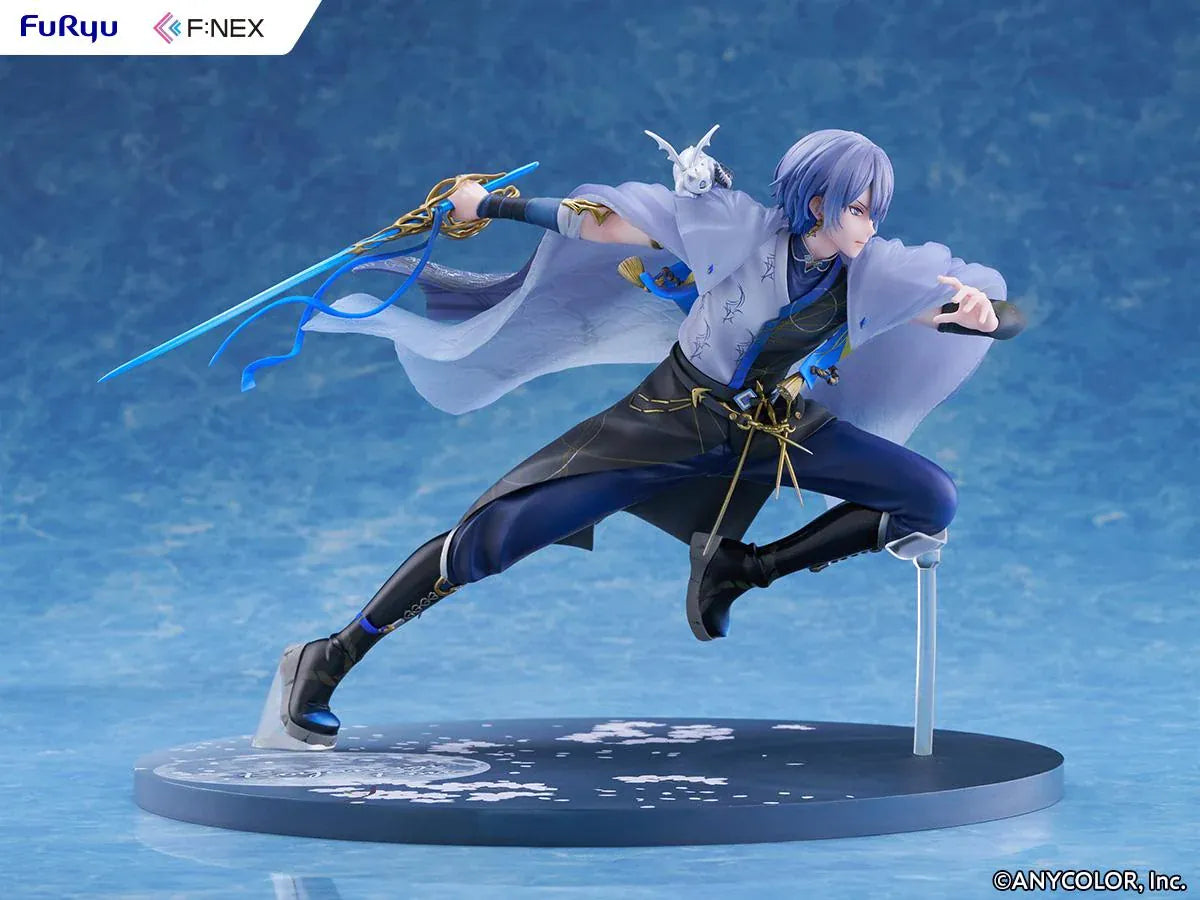 Nijisanji F:NEX Koyanagi Rou 1/7 scale figure in dynamic pose with blue sword