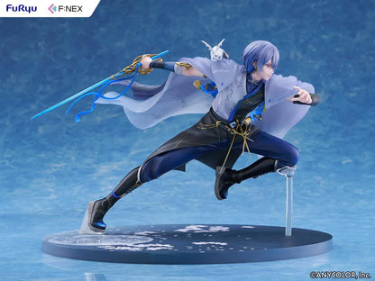 Nijisanji F:NEX Koyanagi Rou 1/7 scale figure in dynamic pose with blue sword