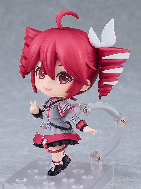 UTAU Nendoroid No.2344 Kasane Teto Synthesizer V AI Ver. reissue figure with twin-drill hairstyle and red outfit