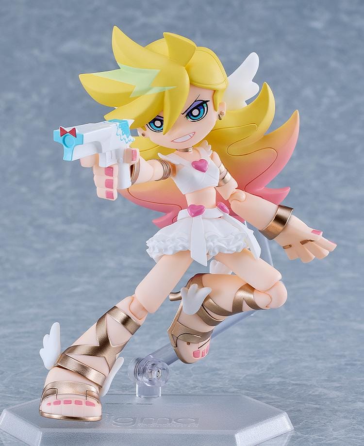 New PANTY & STOCKING with GARTERBELT figma Panty Angel ver Figure with blonde hair, white angel outfit, halo, and wings