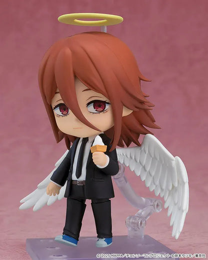 Chainsaw Man The Movie Reze Arc Nendoroid Angel Devil figure featuring Angel Devil with white wings, halo, and Public Safety suit