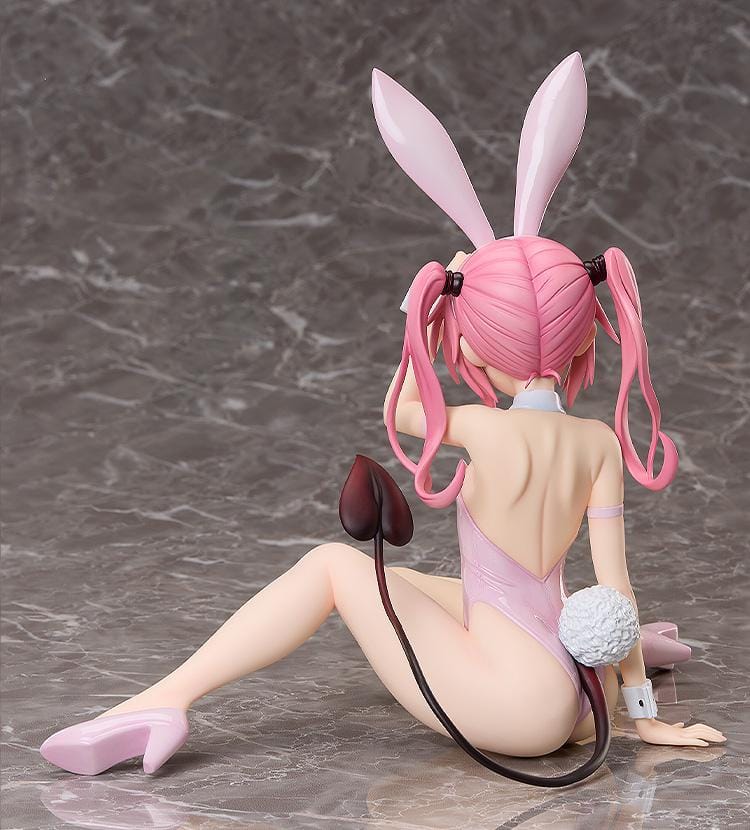To Love-Ru Darkness Nana Astar Deviluke Bare Leg Bunny Ver. 1/4 scale figure featuring Nana in a pink bunny outfit with bunny ears in a playful seated pose