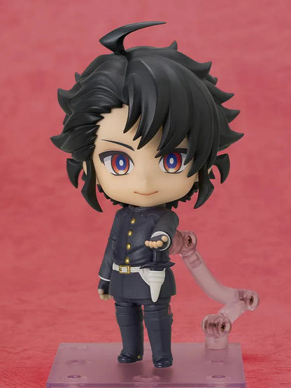 Ichi the Witch Nendoroid Ichi figure with black hair, red-and-blue eyes, an oversized dark witch hat, gold-colored buttons, and a white belt.