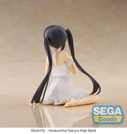 Azusa Nakano Yumemirize figure seated in white outfit from K-ON! anime