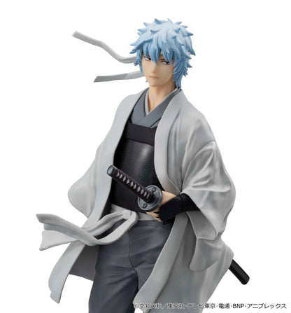 Gintama G.E.M. Carat Series Gintoki Sakata Joi-Shishi Ver. figure wearing traditional white and gray attire with a katana