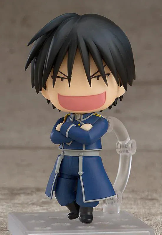 Fullmetal Alchemist Brotherhood Nendoroid Roy Mustang rerelease figure wearing Amestrian military uniform and alchemy glove