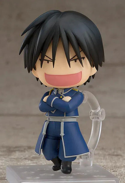 Fullmetal Alchemist Brotherhood Nendoroid Roy Mustang rerelease figure wearing Amestrian military uniform and alchemy glove
